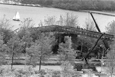 Militairen, baileybruggen, Bestanddeelnr 932-6014