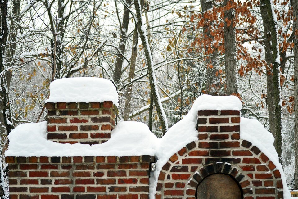 Fireplace oven outside