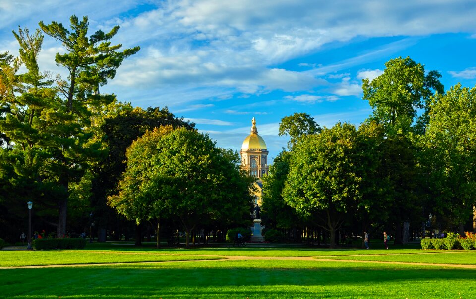 Landscape building golden dome photo