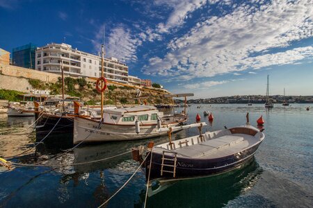 Water nature boats photo