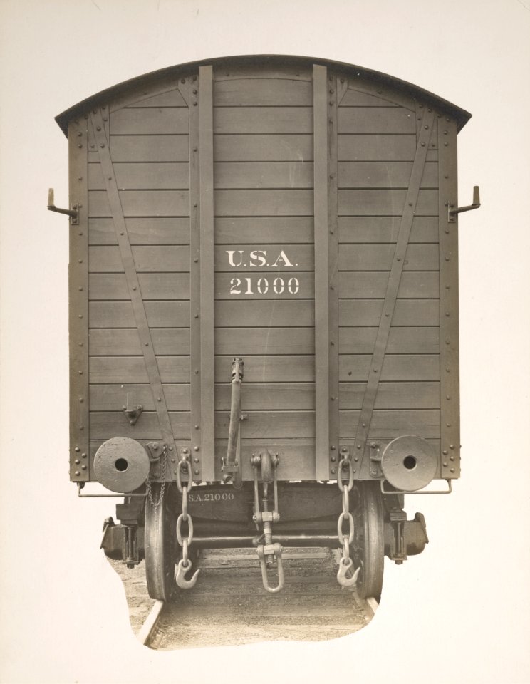 Military Administration - Transportation - Rail - Construction - 30-TON BOX CAR. Built by the American Car and Foundry Company, Detroit, Michigan, for the U.S. Government - NARA - 45502167 (cropped)