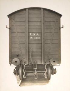 Military Administration - Transportation - Rail - Construction - 30-TON BOX CAR. Built by the American Car and Foundry Company, Detroit, Michigan, for the U.S. Government - NARA - 45502167 (cropped)