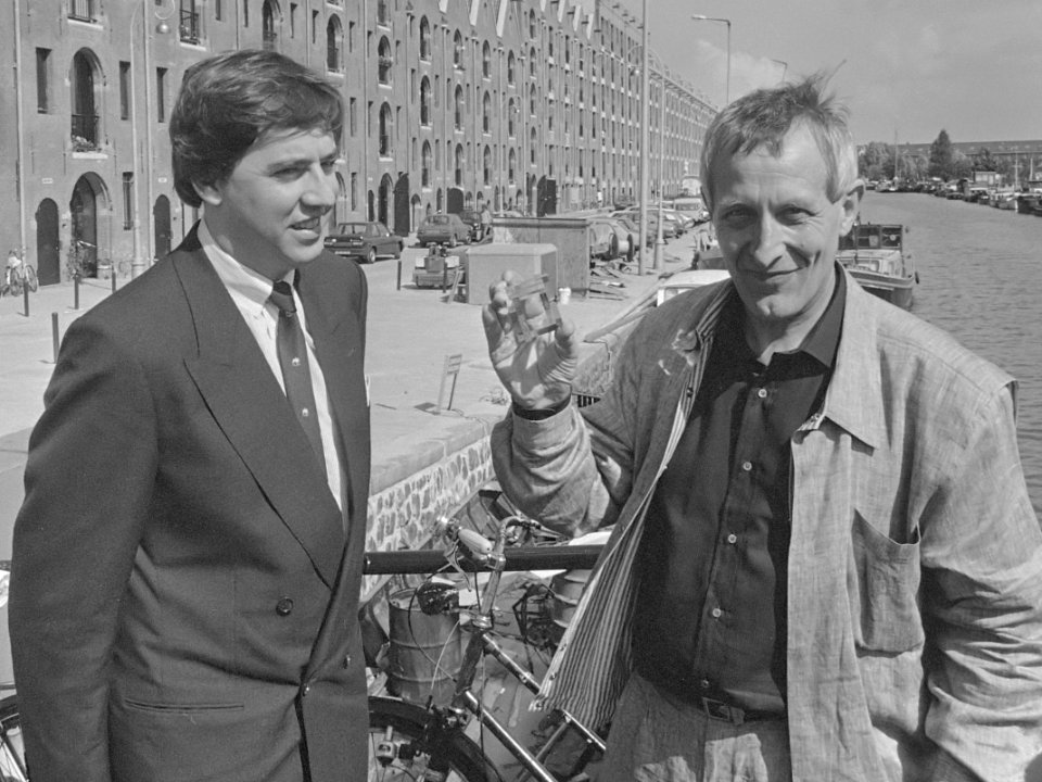 Minister Ed Nijpels en Joop van Stigt (1987)