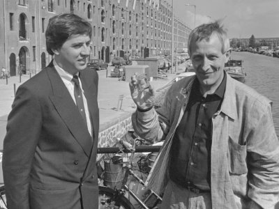 Minister Ed Nijpels en Joop van Stigt (1987)