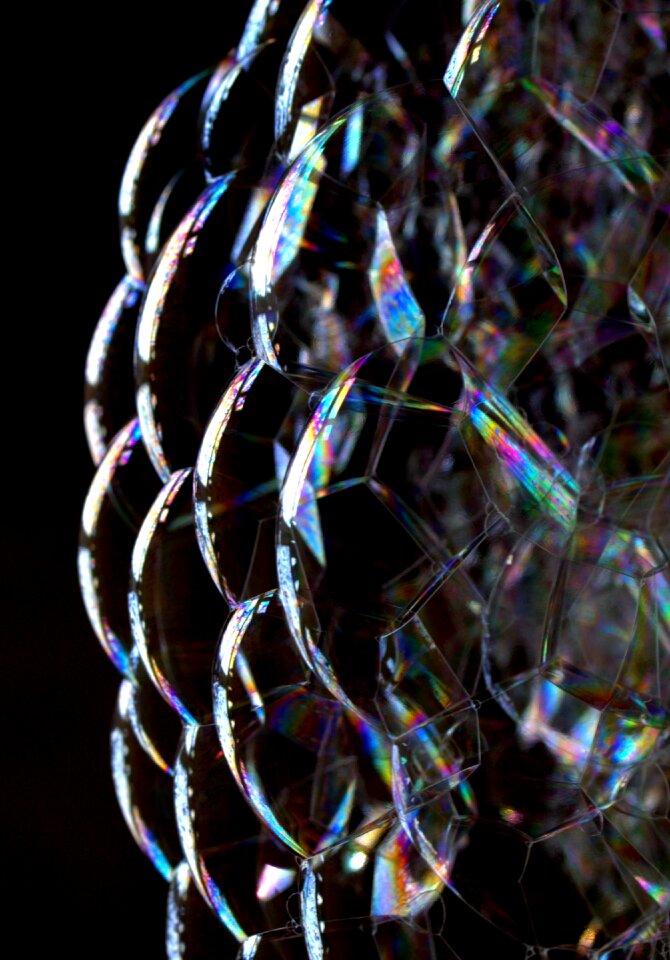 Soap balloons blow