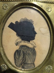 Miniature silhouette of Martha A. Locke Horne, c. 1830