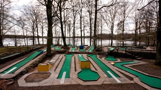 Minigolf vid Bosarpasjön