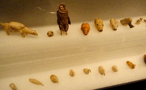 Miniature sculptures brought to Sweden from the Arctic by polar explorer Adolf Erik Nordenskiöld - Etnografiska museet - Stockholm, Sweden - DSC00822