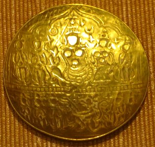 Miniature gold plate, North India, 18th-19th century, --Honolulu Academy of Arts--
