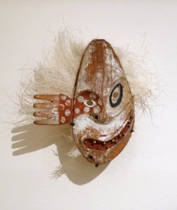 Miniature mask of an evil spirit - Jacobsen Yup'ik collection, 1883 - Ethnological Museum, Berlin - DSC01037