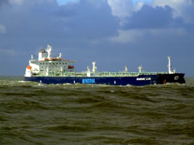 Minerva Lisa p2 approaching Port of Rotterdam, Holland 21-Jan-2007