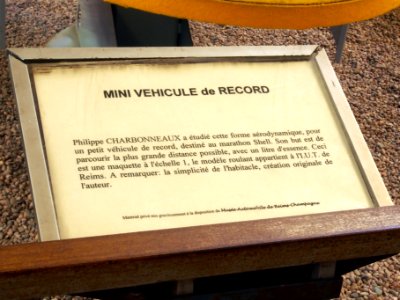 Mini vehicule de record designed by Philippe Charbonneaux pic1