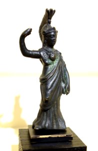 Minerva votive figure, Roman, 2nd century AD, bronze - Fitchburg Art Museum - DSC08688