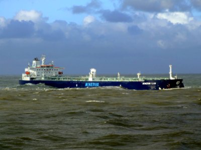 Minerva Lisa p3 approaching Port of Rotterdam, Holland 21-Jan-2007