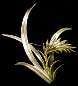 Ming's Sterling Honolulu Rice Plant Brooch 