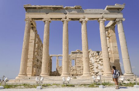 Parthenon columns temple photo