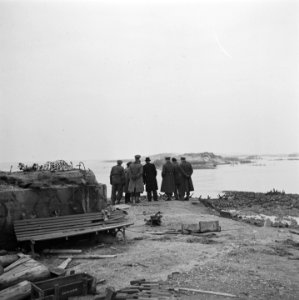 Minister Attlee met militaire en civiele autoriteiten, Bestanddeelnr 900-2348