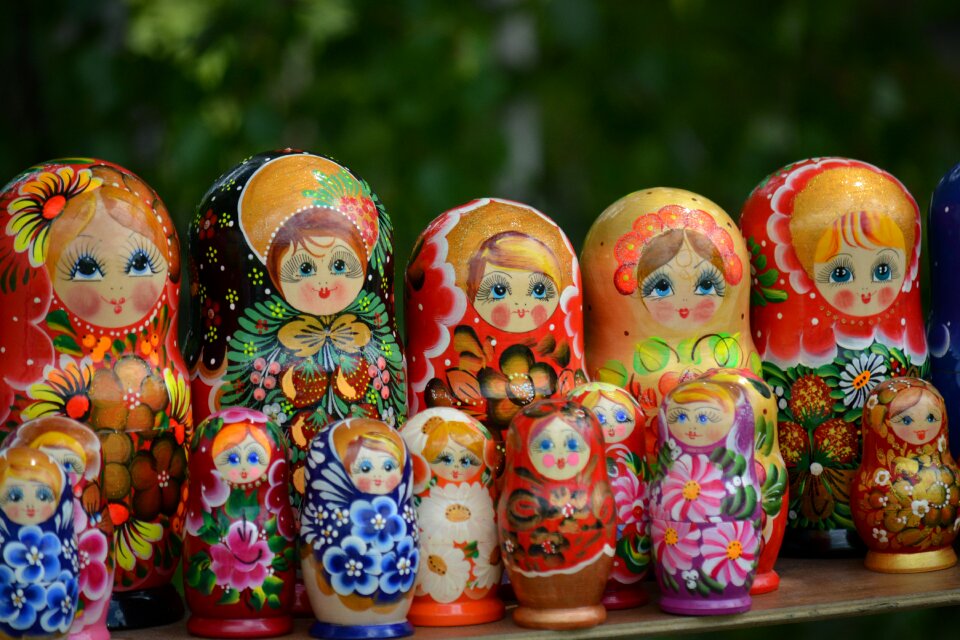 Toy wooden toy matrioshka