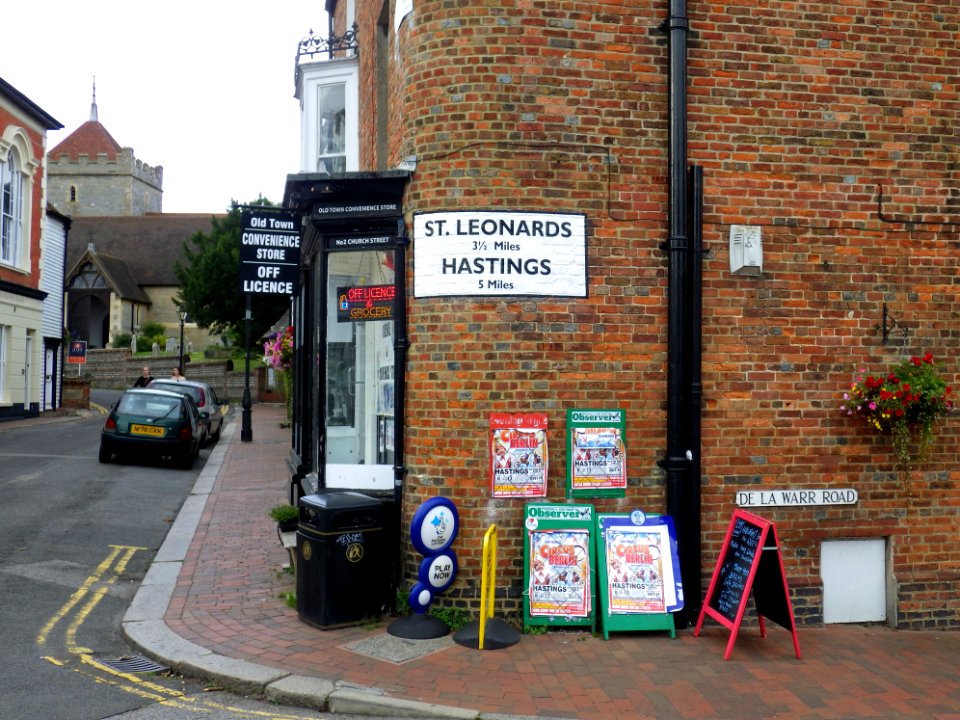Mile marker, Church Street, Bexhill