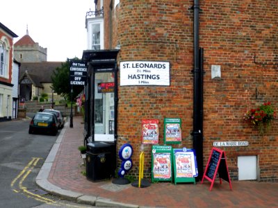 Mile marker, Church Street, Bexhill