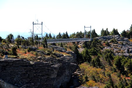 Mile High Swinging Bridge, Grandfather Mountain, Oct 2016