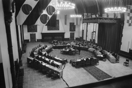 Milieucongres over de Rijn in de Ridderzaal te Den Haag overzicht, Bestanddeelnr 925-9761