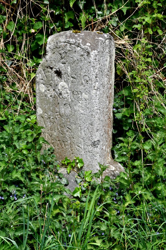 Milestone About 25M North Of Matford Hill