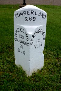 Milestone Cumberland 289 - National Road Museum - DSC02759
