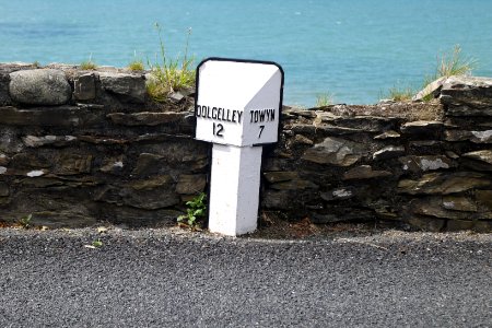 Milepost 12 mile on A493
