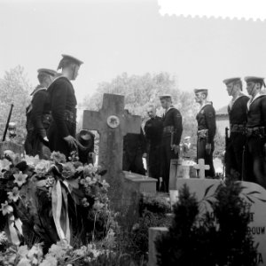Militaire begroeting overste() Talanan in Haarlem, Bestanddeelnr 908-6333