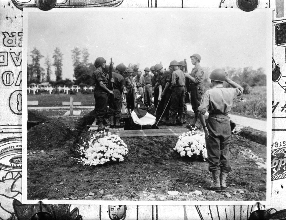 Militaire begrafenis van marinier W. Baas te Soerabaja, Bestanddeelnr 935-3404