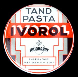Mijnhardt Ivorol tandpasta blik