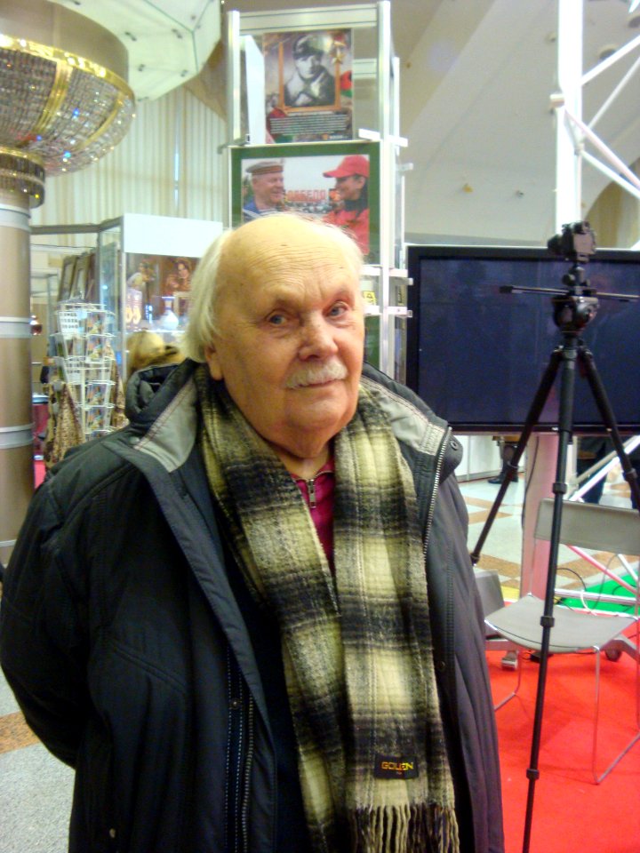 Mihas Kanstancinavich Mickievich - on a book exhibition in Minsk city - 12 February 2015 AD - 1