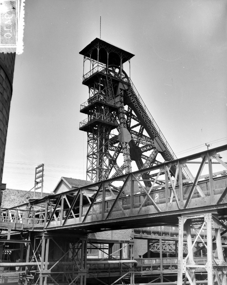 Mijnramp Bois du Caizier , Marcinelle Belgie Schacht, Bestanddeelnr 907-9410
