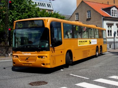 Midttrafik Volvo bus Line 18 bus no 603, Århus