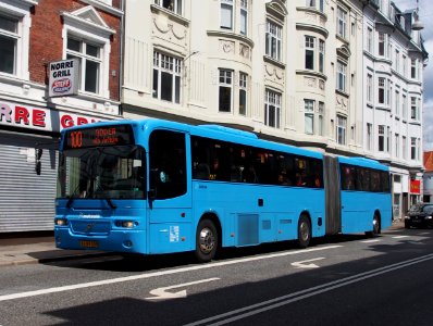 Midttrafik Volvo bus Line 100, Århus