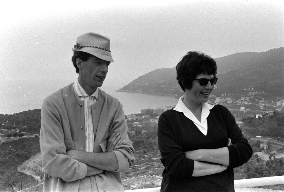 Mies Bouwman en Rudy Carrell met vakantie in Italie Rudy Carrell en Mies Bouwma, Bestanddeelnr 915-1651