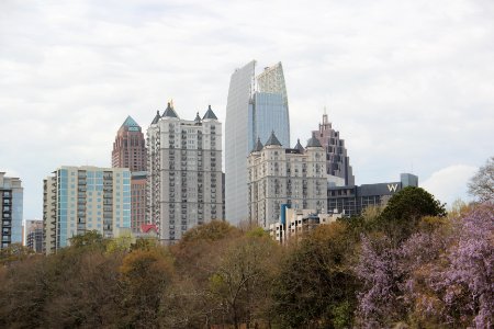 Midtown Atlanta skyline from Piedmont Park, March 2018 1