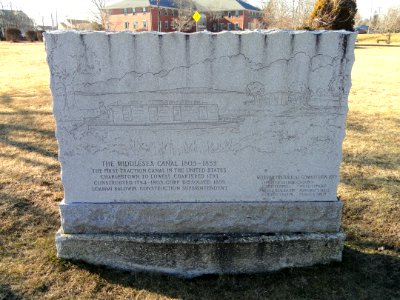 Middlesex Canal monument - Kiwanis Park - Woburn, MA - DSC04140