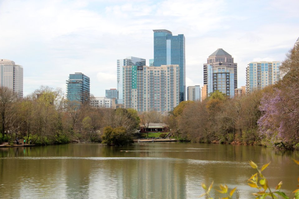 Midtown Atlanta skyline from Piedmont Park, March 2018 5