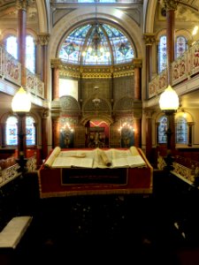 Middle Street Synagogue, Brighton (May 2013) - General Interior View with Torah Scrolls