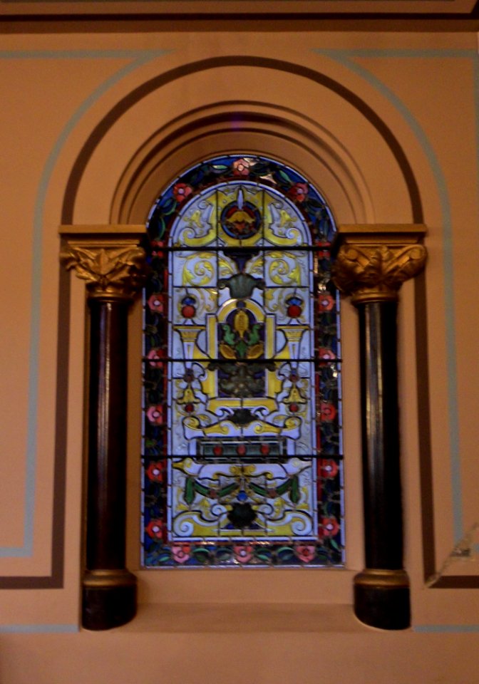 Middle Street Synagogue, Brighton (May 2013) - Stained Glass Window (1)