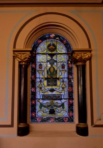Middle Street Synagogue, Brighton (May 2013) - Stained Glass Window (1)