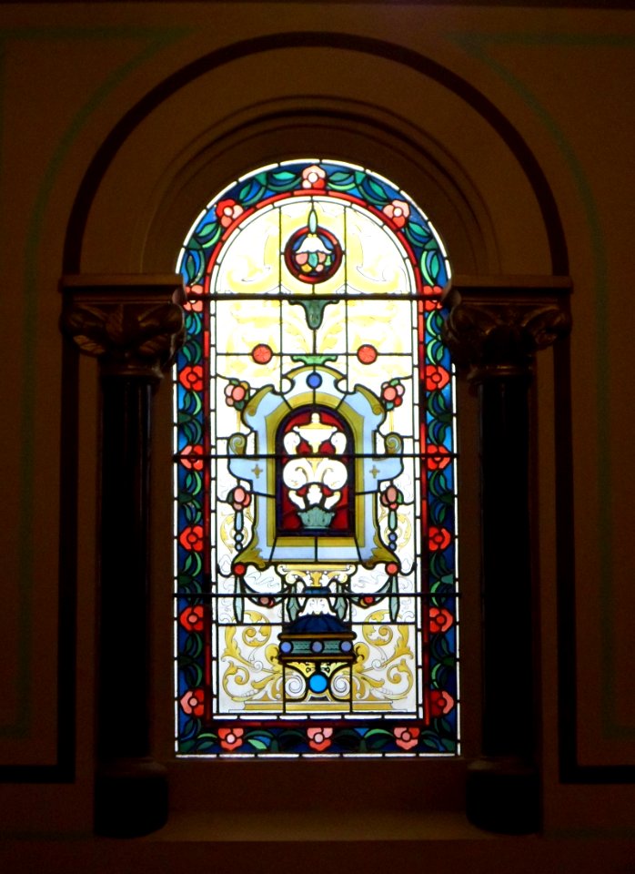 Middle Street Synagogue, Brighton (May 2013) - Stained Glass Window (2)