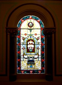 Middle Street Synagogue, Brighton (May 2013) - Stained Glass Window (2)
