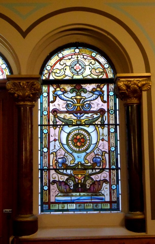 Middle Street Synagogue, Brighton (May 2013) - Stained Glass Window (6)