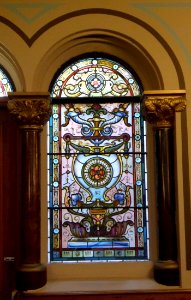 Middle Street Synagogue, Brighton (May 2013) - Stained Glass Window (6)