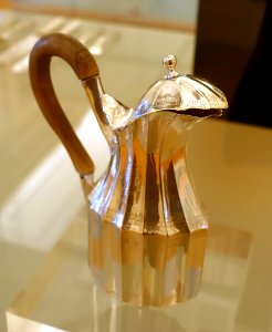Milk jug, by ISG, Jose da Silva Gomes, Lisbon, c. 1770-1804, silver, wood - Museu Nacional de Soares dos Reis - Porto, Portugal - DSC00469