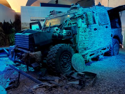Military vehicle at the Afghanistan expo of the Royal Danish Arsenal Museum, pic1