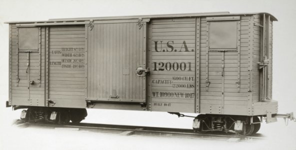 Military Administration - Transportation - Rail - Construction - AMERICAN CAR AND FOUNDRY CO - NARA - 45502037 (cropped)